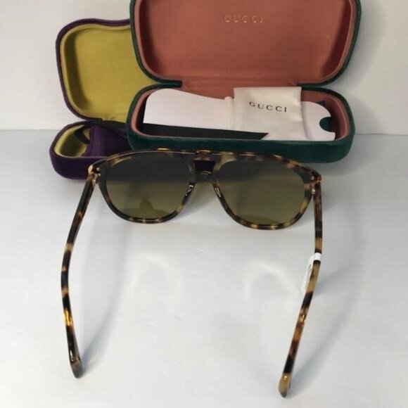 New ORIGINAL GUCCI GG0525S 004 Aviator Tinted Sunglasses - Picture 7 of 12